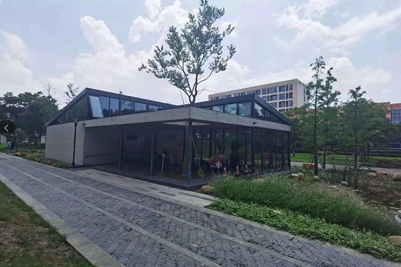 Public Toilet near Houxiang River, Kunshan, Jiangsu Province (in eastern China)