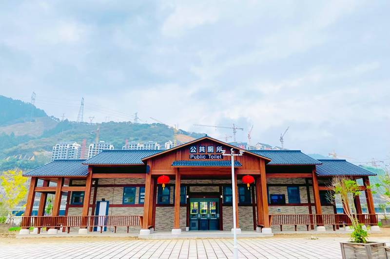 Public Toilet in Huanggu Village, Lishui, Zhejiang Province (in eastern China)