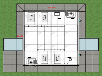 Prefabricated Public Toilets, S006-001