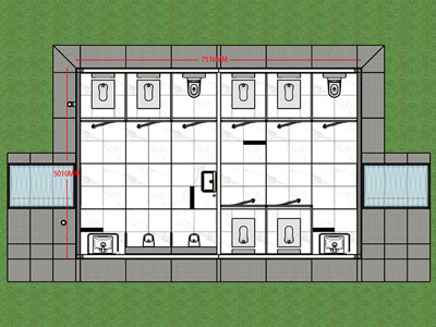 Prefabricated Public Toilets, S010-004