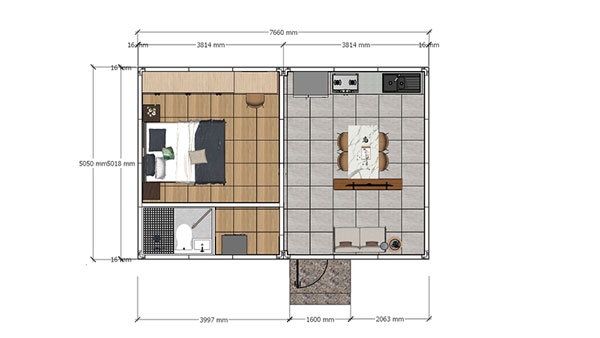 Prefab Holiday Lodge, Model 39