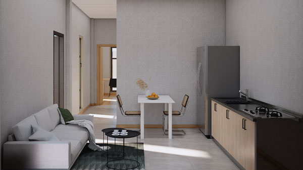 Prefab Holiday Lodge, Model 44