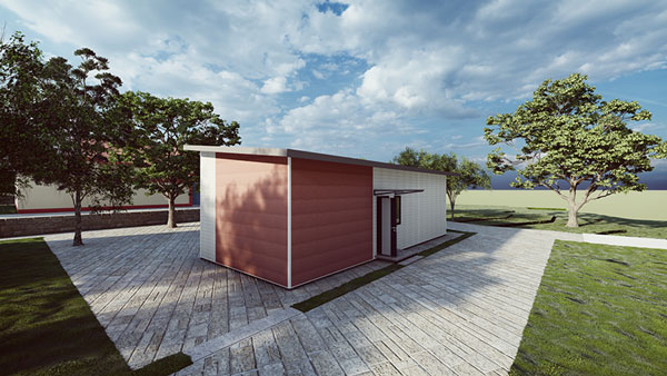 Prefab Holiday Lodge, Model 58