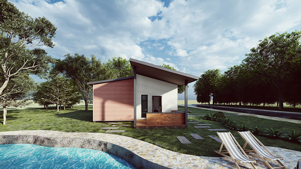 Prefab Holiday Lodge, Model 59