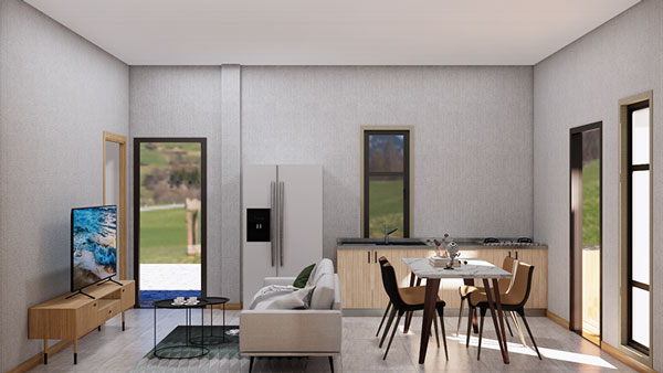 Prefab Holiday Lodge, Model 59